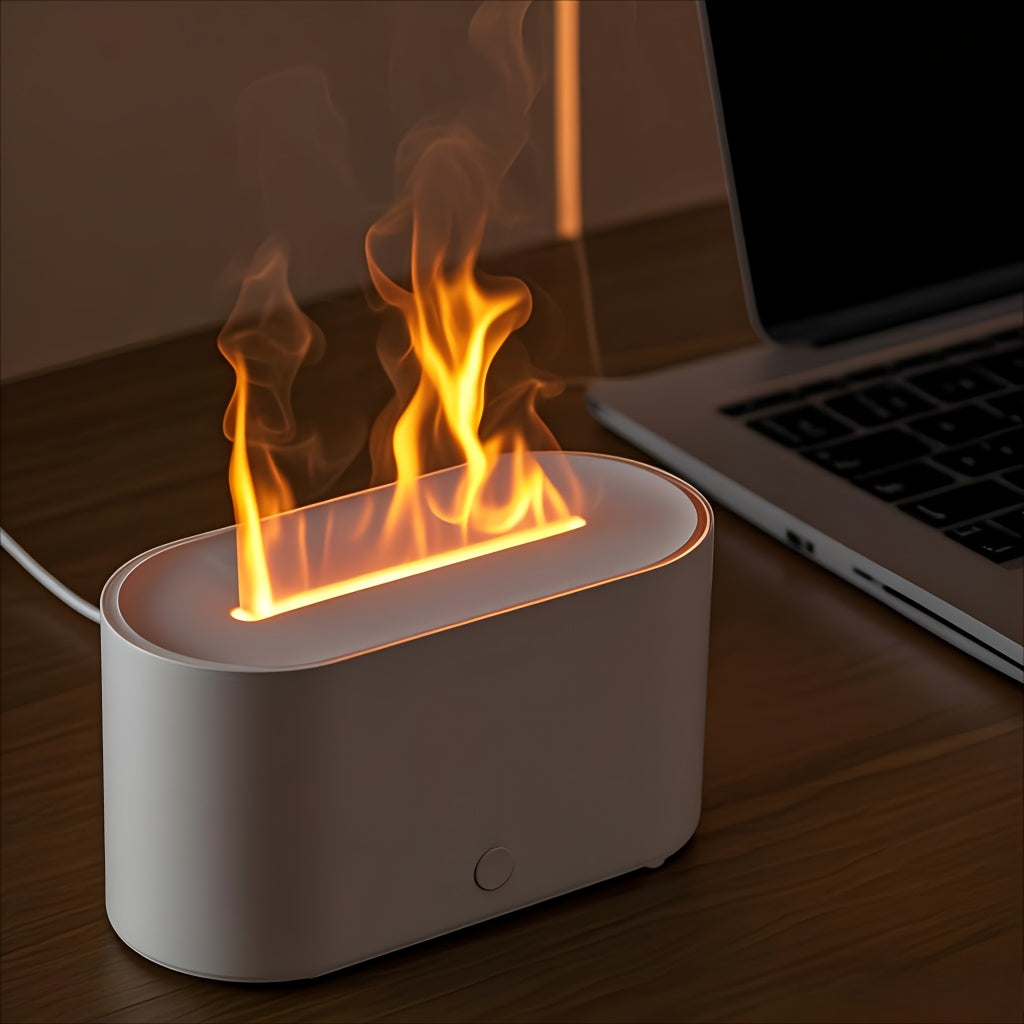 Flame Aromatherapy Diffuser – Modern Ambiance & Relaxation