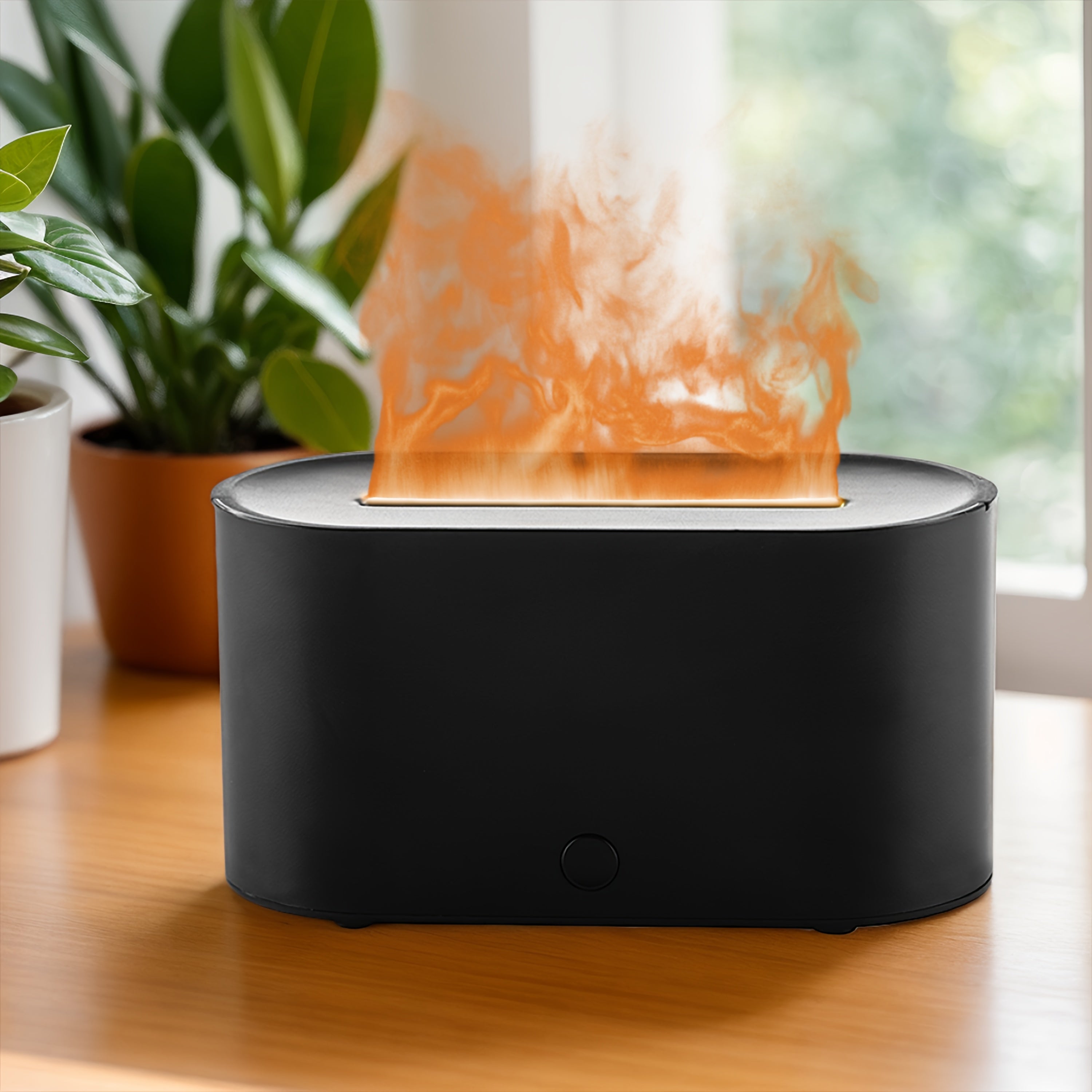 Flame Aromatherapy Diffuser – Modern Ambiance & Relaxation